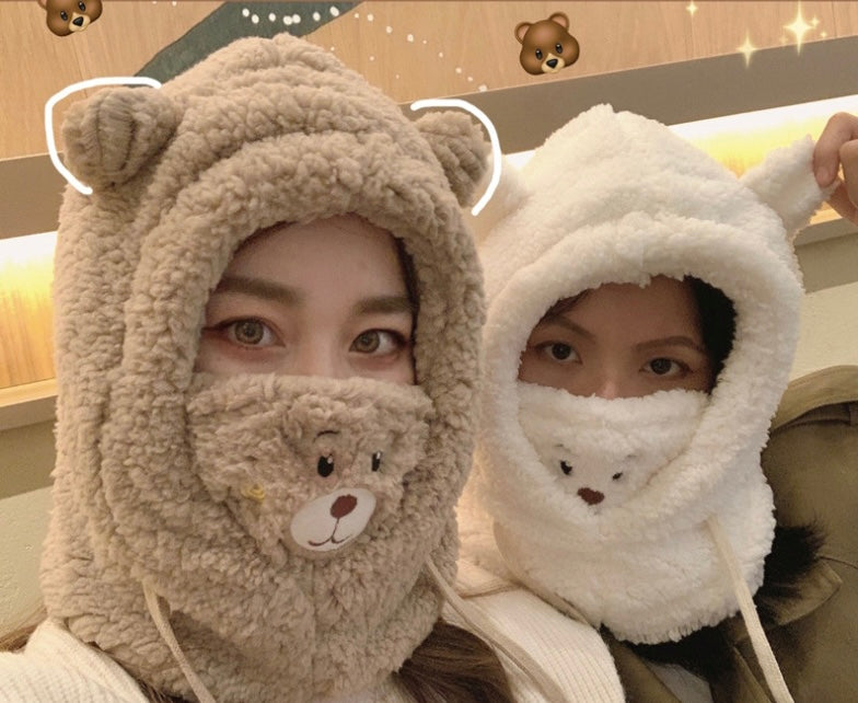 Bear Balaclava™ - Adjustable Fleece Bear Hat